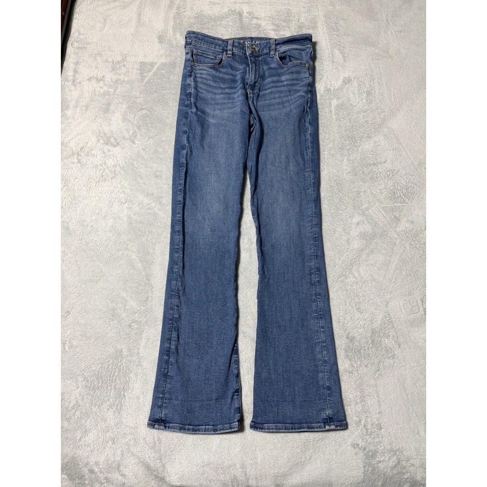 American Eagle Jeans Womens 8 Blue Hi-Rise Skinny Kick Bootcut 29x31